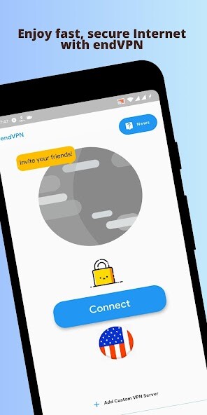 Run android online APK endVPN from MyAndroid or emulate endVPN using MyAndroid