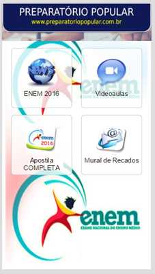 Emulate Android APK ENEM 2016 - AULAS Emulate Android APK ENEM 2016 - AULAS