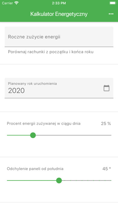 Emulate iPhone app energycalc using MyAndroid Emulate iPhone app energycalc using MyAndroid