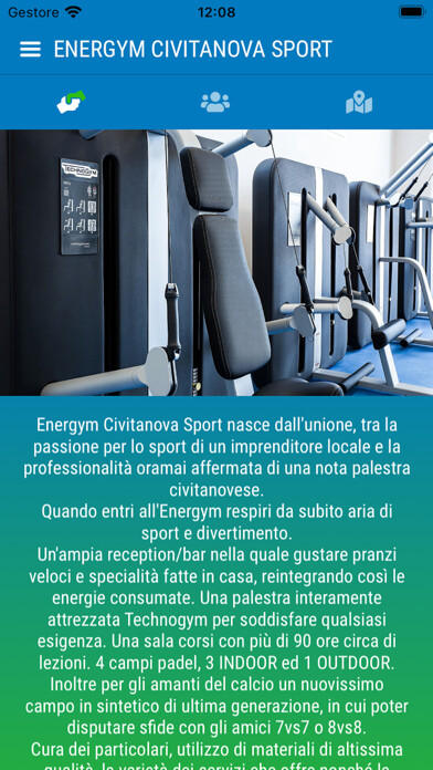 Emulate iPhone app EnerGym Civitanova Sport using MyAndroid