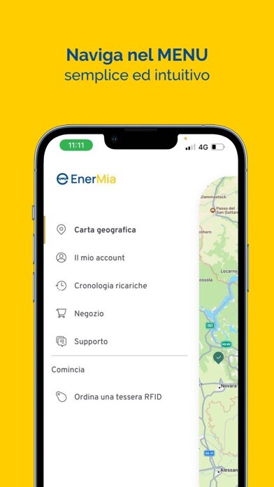Emulate iPhone app EnerMia - Colonnine Elettriche using MyAndroid