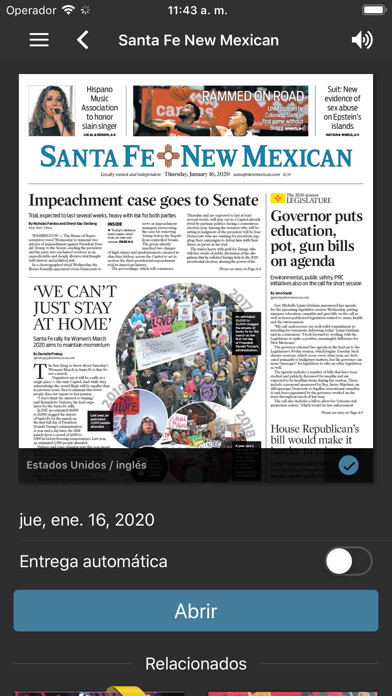 Emulate iPhone app eNewMexican using MyAndroid Emulate iPhone app eNewMexican using MyAndroid