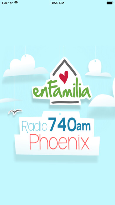 Emulate iPhone app En Familia Radio using MyAndroid