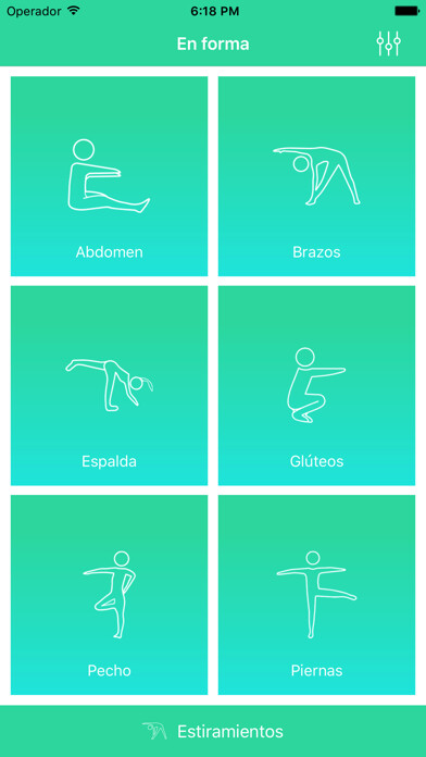 Emulate iPhone app En forma - Ejercicios using MyAndroid Emulate iPhone app En forma - Ejercicios using MyAndroid