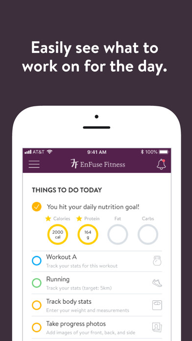 Emulate iPhone app EnFuse Fitness using MyAndroid