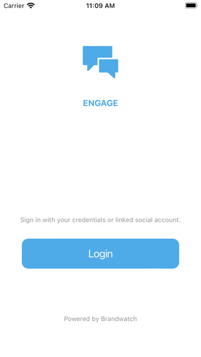 Emulate iPhone app Engage by Brandwatch using MyAndroid