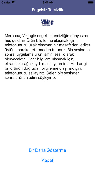 Emulate iPhone app Engelsiz Temizlik using MyAndroid