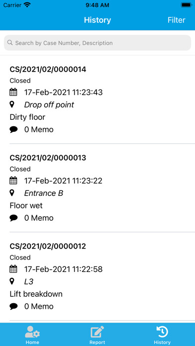 Emulate iPhone app ENGIE Fault Reporting App using MyAndroid