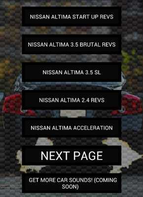 Emulate Android APK Engine sounds of Altima Emulate Android APK Engine sounds of Altima