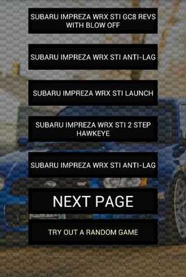 Emulate Android APK Engine Sounds of Impreza STi Emulate Android APK Engine Sounds of Impreza STi