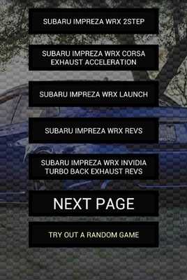 Emulate Android APK Engine sounds of WRX Stinkeye Emulate Android APK Engine sounds of WRX Stinkeye