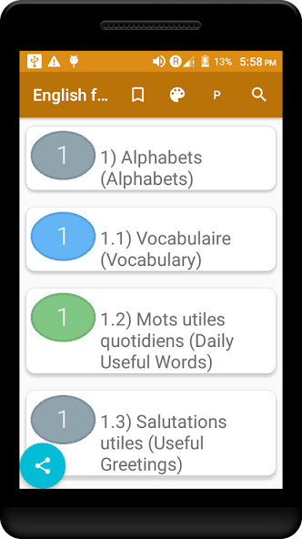 Run android online APK Engl français Parlant Cours(Fr from MyAndroid or emulate Engl français Parlant Cours(Fr using MyAndroid
