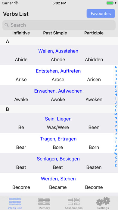 Emulate iPhone app Englische Verben - iVerbs using MyAndroid Emulate iPhone app Englische Verben - iVerbs using MyAndroid