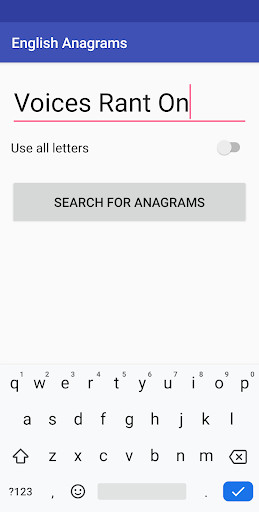 Run android online APK English Anagrams from MyAndroid or emulate English Anagrams using MyAndroid