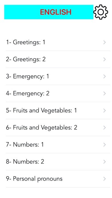 Emulate iPhone app English by Lengweezee using MyAndroid