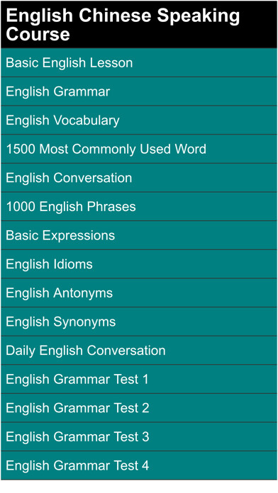 Emulate iPhone app english chinese speaking course using MyAndroid
