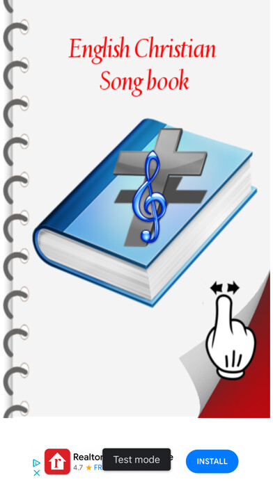 Emulate iPhone app English Christian Song Book using MyAndroid