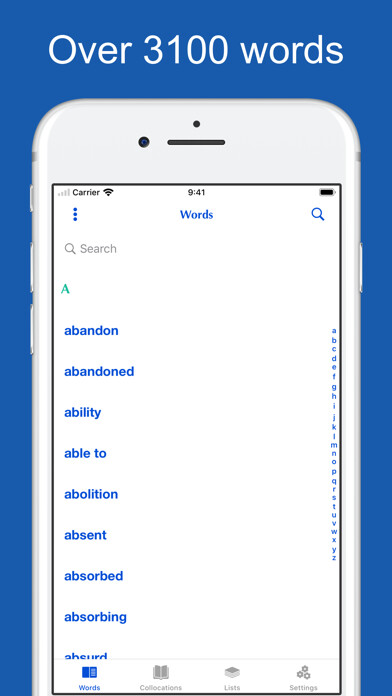 Emulate iPhone app English Collocations using MyAndroid