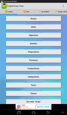 Emulate Android APK English Easy Tutor grammar Emulate Android APK English Easy Tutor grammar