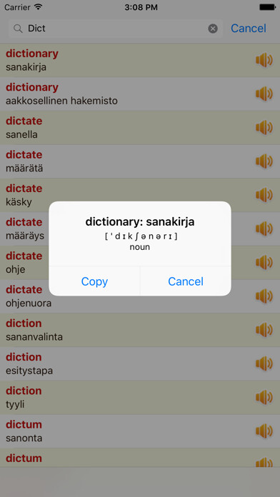 Emulate iPhone app English Finnish Dictionary Offline Free using MyAndroid Emulate iPhone app English Finnish Dictionary Offline Free using MyAndroid