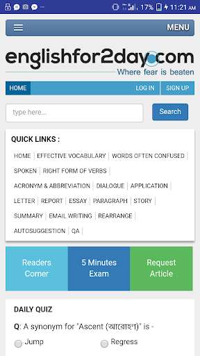 Run android online APK Englishfor2day - Easy English Learning from MyAndroid or emulate Englishfor2day - Easy English Learning using MyAndroid Run android online APK Englishfor2day - Easy English Learning from MyAndroid or emulate Englishfor2day - Easy English Learning using MyAndroid