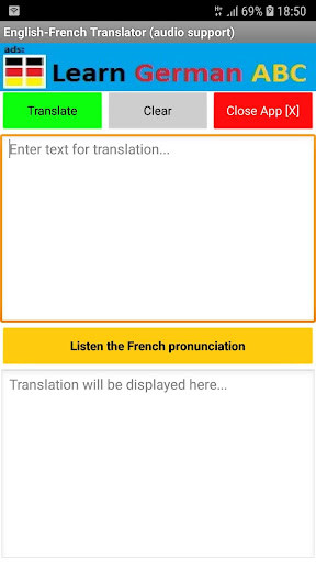 Run android online APK English French Translator (audio) from MyAndroid or emulate English French Translator (audio) using MyAndroid Run android online APK English French Translator (audio) from MyAndroid or emulate English French Translator (audio) using MyAndroid