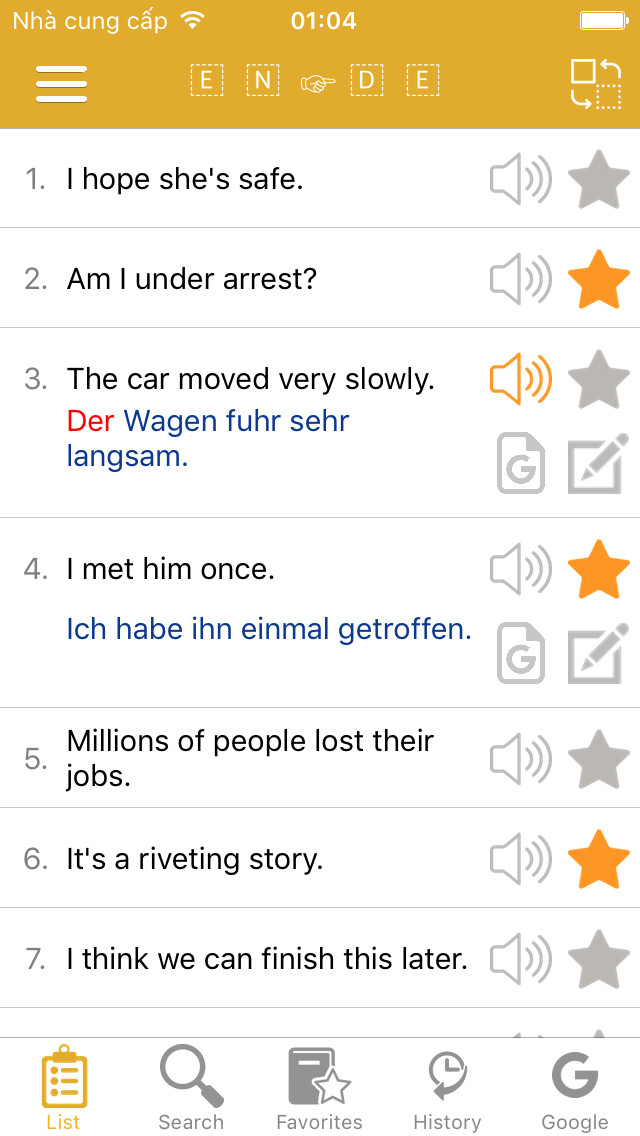 Emulate iPhone app English - German Common Phrases using MyAndroid Emulate iPhone app English - German Common Phrases using MyAndroid