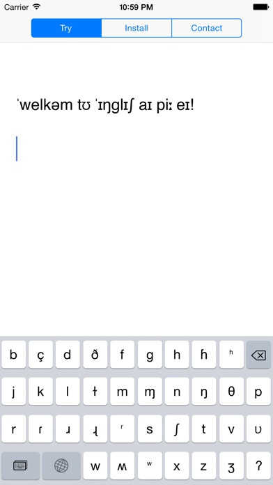 Emulate iPhone app English IPA Keyboard using MyAndroid Emulate iPhone app English IPA Keyboard using MyAndroid