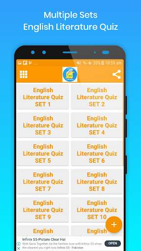 Run android online APK English Literature Quiz & MCQs from MyAndroid or emulate English Literature Quiz & MCQs using MyAndroid