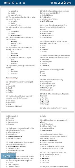 Run android online APK English Literature Unique MCQS from MyAndroid or emulate English Literature Unique MCQS using MyAndroid