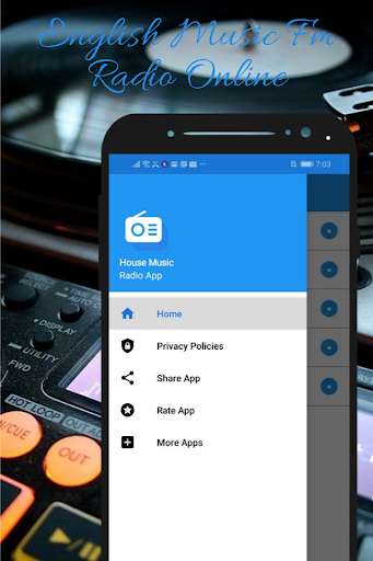 Run android online APK english music fm radio online from MyAndroid or emulate english music fm radio online using MyAndroid