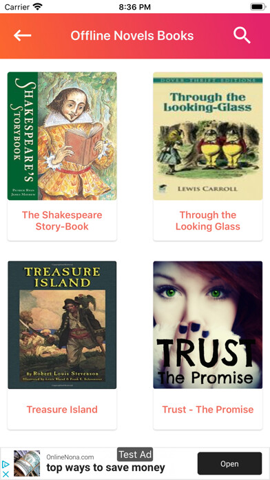 Emulate iPhone app English Novel Books - Offline using MyAndroid Emulate iPhone app English Novel Books - Offline using MyAndroid