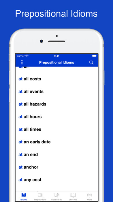 Emulate iPhone app English Prepositional Idioms using MyAndroid Emulate iPhone app English Prepositional Idioms using MyAndroid