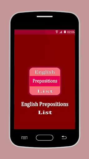 Run android online APK English Prepositions List from MyAndroid or emulate English Prepositions List using MyAndroid