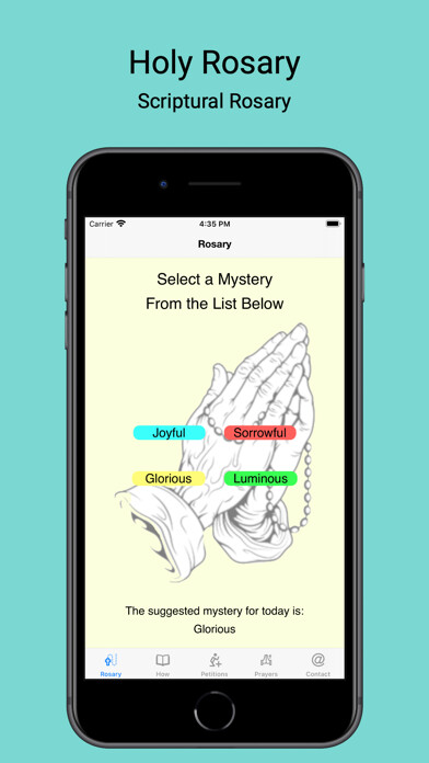 Emulate iPhone app English Rosary using MyAndroid Emulate iPhone app English Rosary using MyAndroid