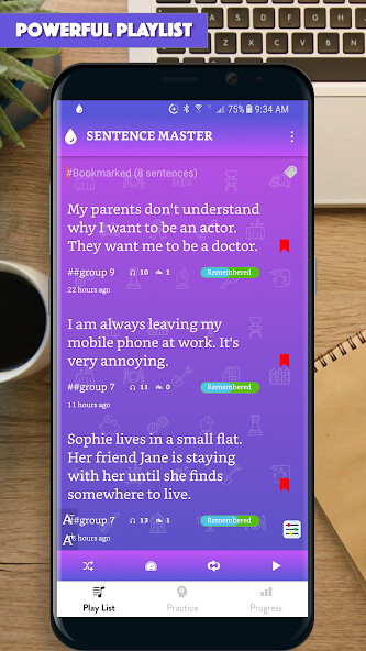 Run android online APK English Sentence Master 2: Common English sentence from MyAndroid or emulate English Sentence Master 2: Common English sentence using MyAndroid