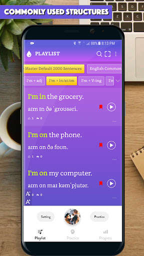Run android online APK English Sentence Master: Learn English sentences from MyAndroid or emulate English Sentence Master: Learn English sentences using MyAndroid