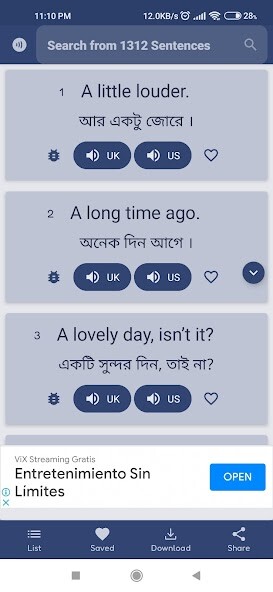 Run android online APK English Sentences + Bangla from MyAndroid or emulate English Sentences + Bangla using MyAndroid