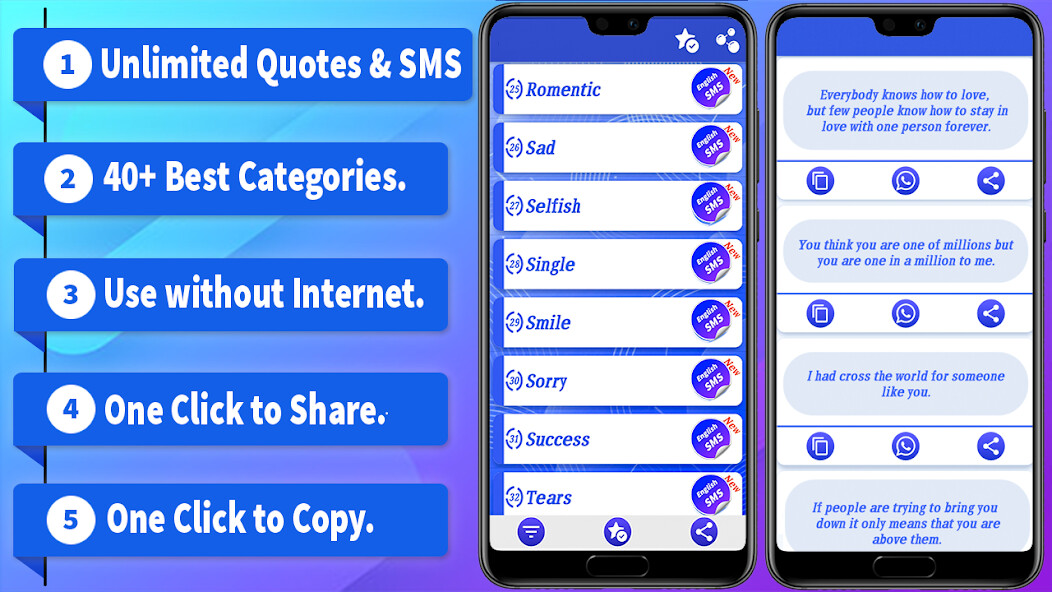 Run android online APK English Sms - English Quotes from MyAndroid or emulate English Sms - English Quotes using MyAndroid