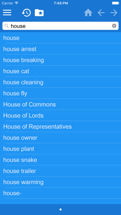 Emulate iPhone app English Spanish free dictionary using MyAndroid Emulate iPhone app English Spanish free dictionary using MyAndroid