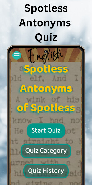 Run android online APK English Spotless Antonyms Quiz from MyAndroid or emulate English Spotless Antonyms Quiz using MyAndroid Run android online APK English Spotless Antonyms Quiz from MyAndroid or emulate English Spotless Antonyms Quiz using MyAndroid