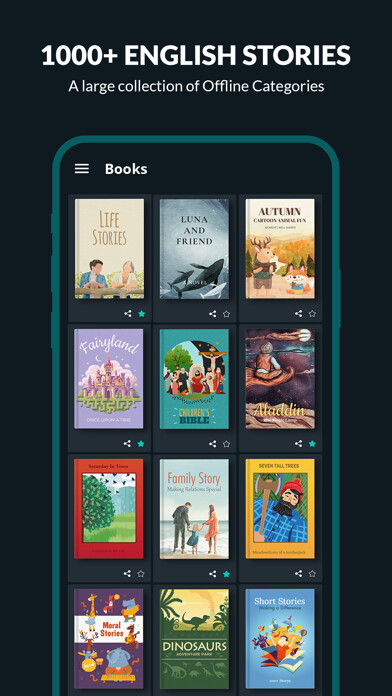 Emulate iPhone app English Story Books - Offline using MyAndroid
