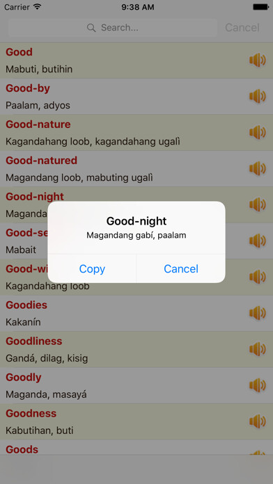 Emulate iPhone app English Tagalog Dictionary Offline Free using MyAndroid Emulate iPhone app English Tagalog Dictionary Offline Free using MyAndroid