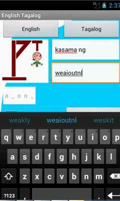 Emulate Android APK English Tagalog Hangman