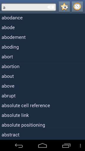 Run android online APK English Telugu dictionary 2 from MyAndroid or emulate English Telugu dictionary 2 using MyAndroid