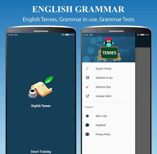 Run android online APK English Tenses Handbook - Grammar Practice from MyAndroid or emulate English Tenses Handbook - Grammar Practice using MyAndroid
