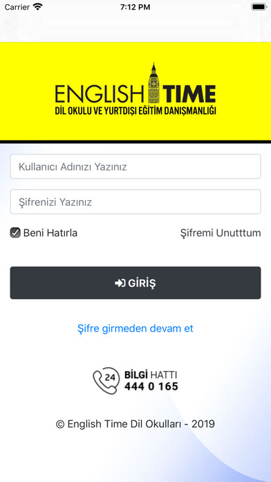 Emulate iPhone app ENGLISH TIME DIL OKULLARI using MyAndroid Emulate iPhone app ENGLISH TIME DIL OKULLARI using MyAndroid