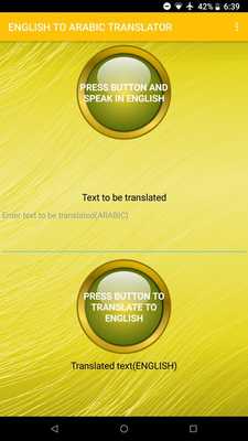 Emulate Android APK English To Arabic Voice Translator