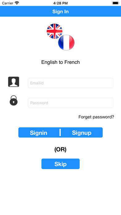 Emulate iPhone app English to French using MyAndroid Emulate iPhone app English to French using MyAndroid
