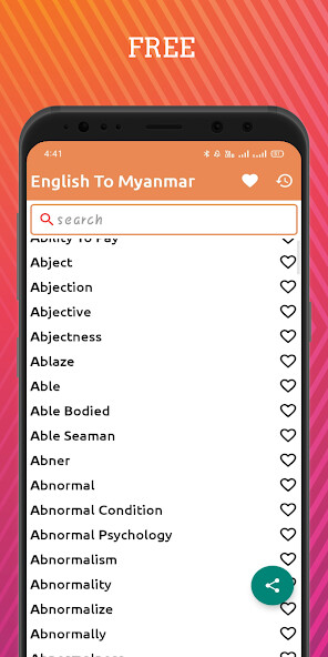 Run android online APK English To Myanmar Dictionary from MyAndroid or emulate English To Myanmar Dictionary using MyAndroid